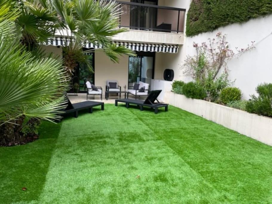 Ferienwohnung T2 Avec Terrasse Et Jardin Cannes Exterior foto